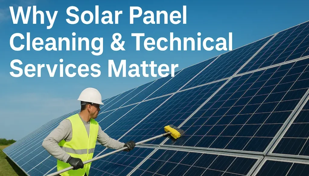 Why Solar Panel Cleaning & Technical Services Matter